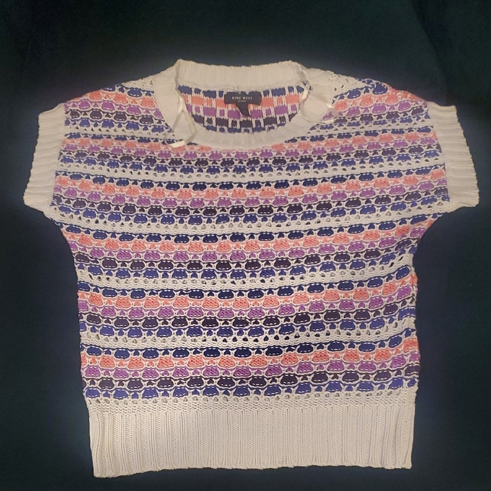 Nine West Multicolor Knit Sweater